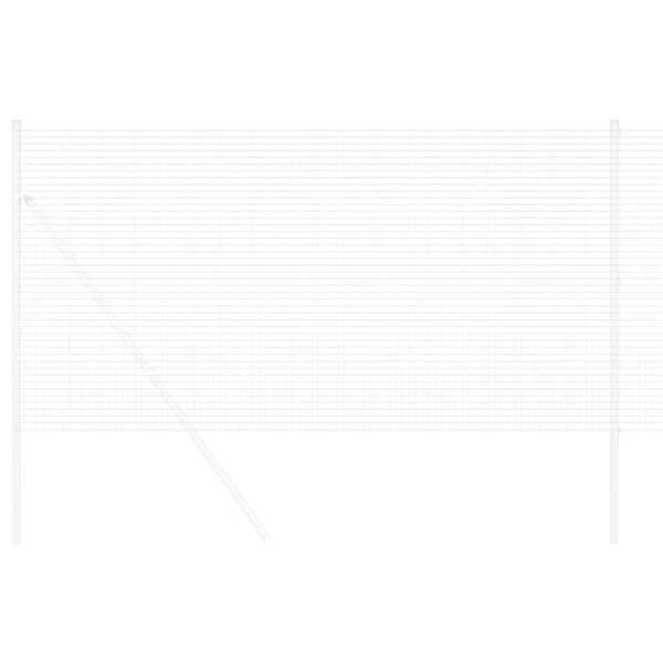 vidaXL Συγκολλητός φράχτης από σύρμα Ασημί 1.2 x 25 m Ατσάλι