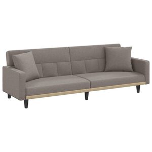 vidaXL &Kappa;&alpha;&nu;&alpha;&pi;έ&sigmaf; &Kappa;&rho;&epsilon;&beta;ά&tau;&iota; Taupe &Upsilon;&phi;&alpha;&sigma;&mu;ά&tau;&iota;&nu;&omicron;&sigmaf; &mu;&epsilon; &Mu;&alpha;&xi;&iota;&lambda;ά&rho;&iota;&alpha;