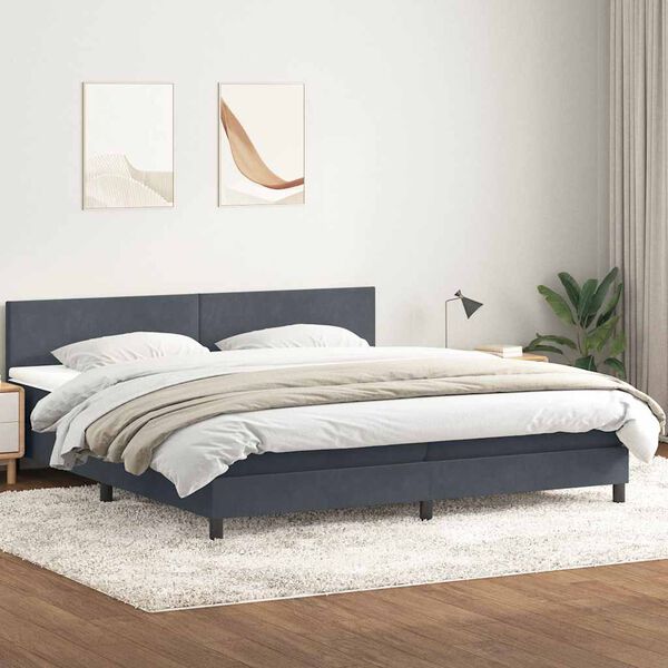 vidaXL &Kappa;&rho;&epsilon;&beta;ά&tau;&iota; Boxspring &mu;&epsilon; &Sigma;&tau;&rho;ώ&mu;&alpha; &Sigma;&kappa;&omicron;ύ&rho;&omicron; &Gamma;&kappa;&rho;&iota; 180x210 &epsilon;&kappa;. &Beta;&epsilon;&lambda;&omicron;ύ&delta;&iota;&nu;&omicron;