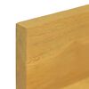vidaXL Ράφια Τοίχου 2 τεμ. 110 x 10 x 10 εκ. από Μασίφ Ξύλο Teak