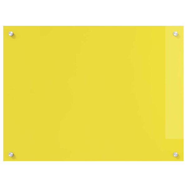 vidaXL Πίσω Πάνελ Κουζίνας 2 pcs Κίτρινο 80 x 60 cm σκληρυμένο γυαλί