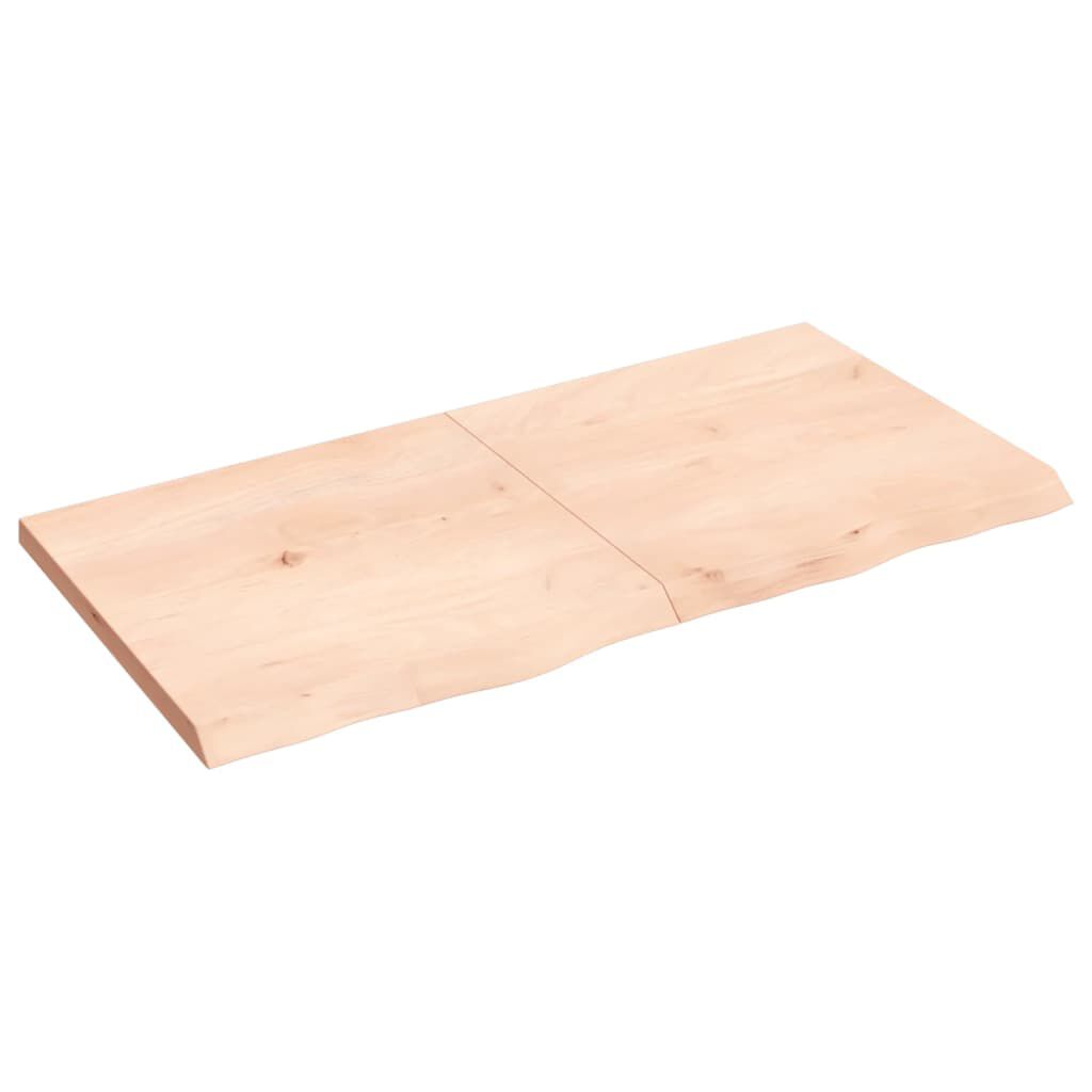 vidaXL Επιφάνεια Τραπεζιού 120x60x(2-4)εκ Ακατέργαστο Μασίφ Ξύλο Δρυός