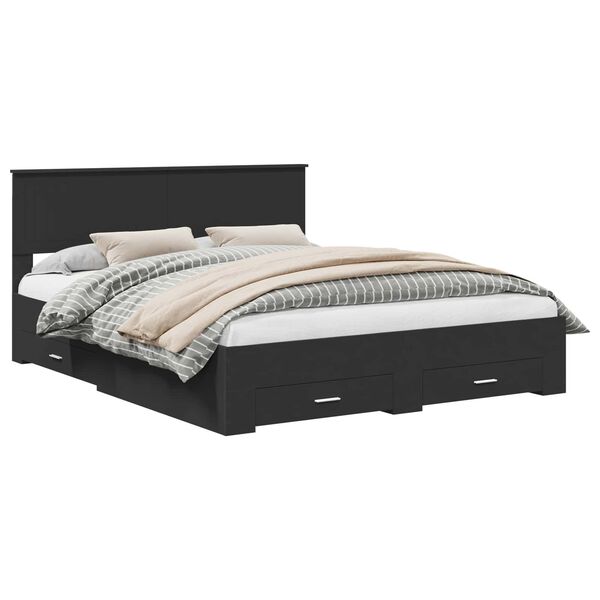 vidaXL &Sigma;&kappa;&epsilon;&lambda;&epsilon;&tau;ό&sigmaf; &Kappa;&rho;&epsilon;&beta;&alpha;&tau;&iota;&omicron;ύ &Mu;&alpha;ύ&rho;&omicron; 160 x 200 cm &Epsilon;&pi;&epsilon;&xi;&epsilon;&rho;&gamma;&alpha;&sigma;&mu;έ&nu;&omicron; &xi;ύ&lambda;&omicron;