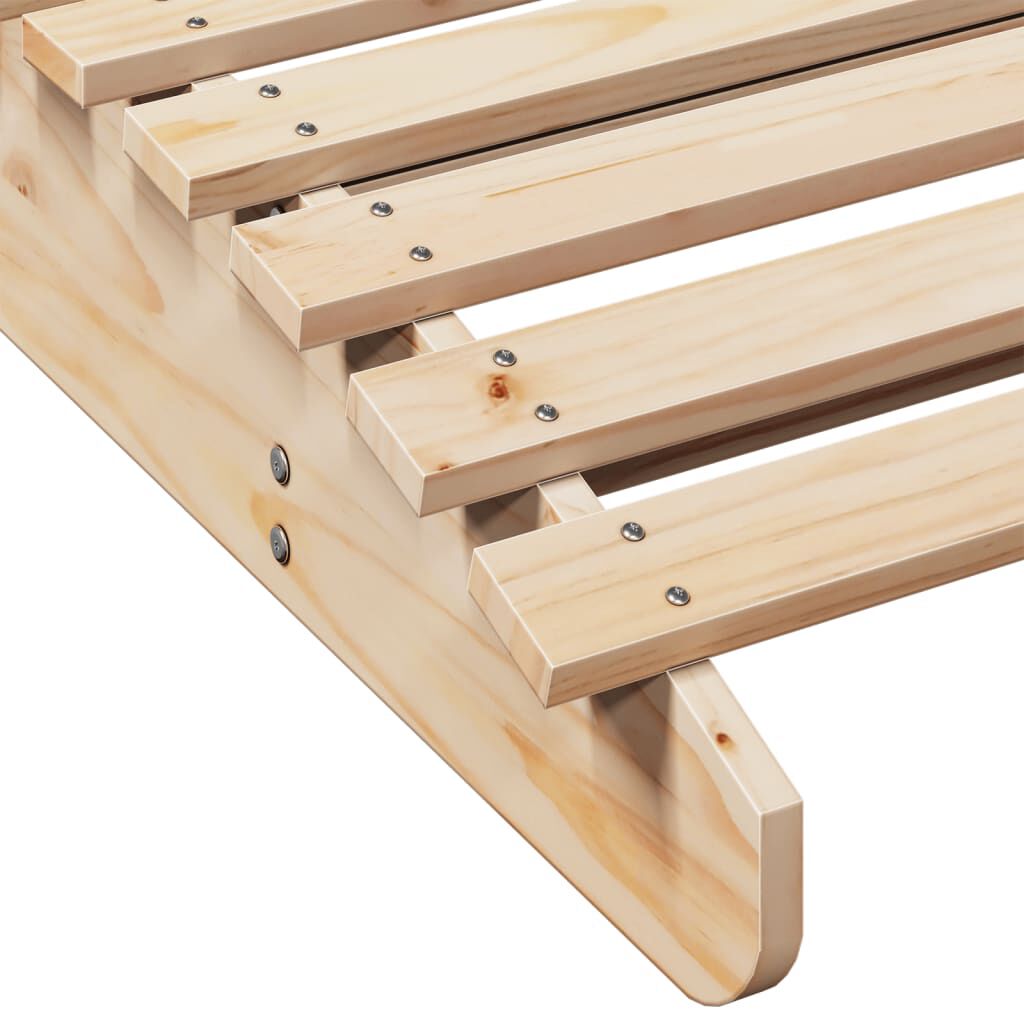 vidaXL Ξαπλώστρα 205x1100x31,5 εκ. από Μασίφ Ξύλο Πεύκου
