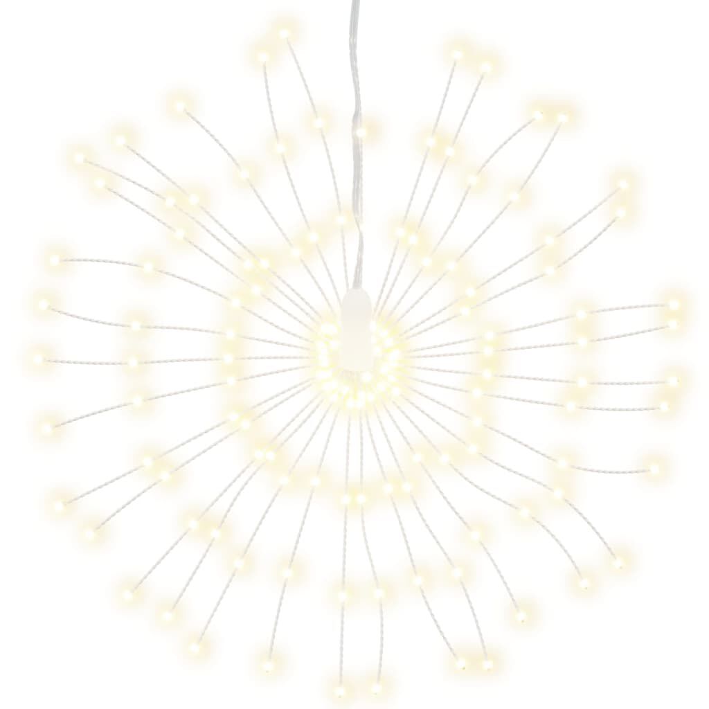 vidaXL Φωτάκια Χριστουγεννιάτικα 8 Τεμ. 140 LED Θερμό Λευκό 17 εκ.