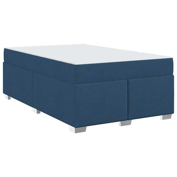 vidaXL Σκελετός Κρεβατιού Μπλε 120 x 190 cm ύφασμα