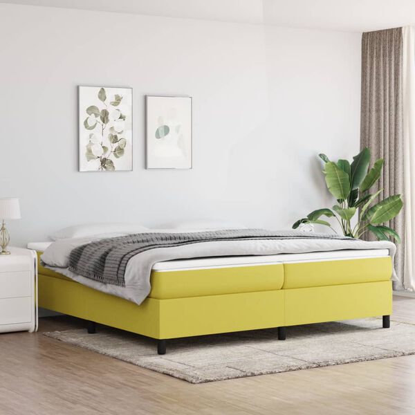 vidaXL &Kappa;&rho;&epsilon;&beta;ά&tau;&iota; Boxspring &mu;&epsilon; &Sigma;&tau;&rho;ώ&mu;&alpha; &Pi;&rho;ά&sigma;&iota;&nu;&omicron; 200x200 &epsilon;&kappa;. &Upsilon;&phi;&alpha;&sigma;&mu;ά&tau;&iota;&nu;&omicron;