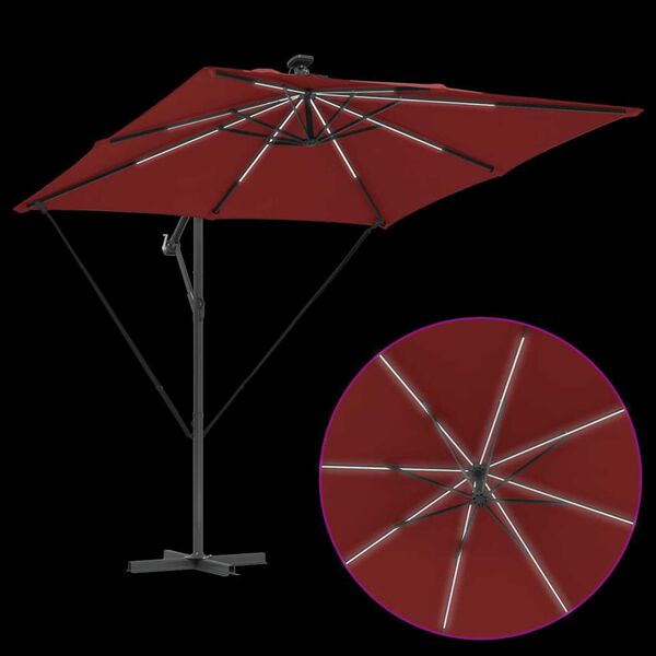 vidaXL Ομπρέλα Cantilever Banana Τερακότα 249 x 249 x 250 εκ.