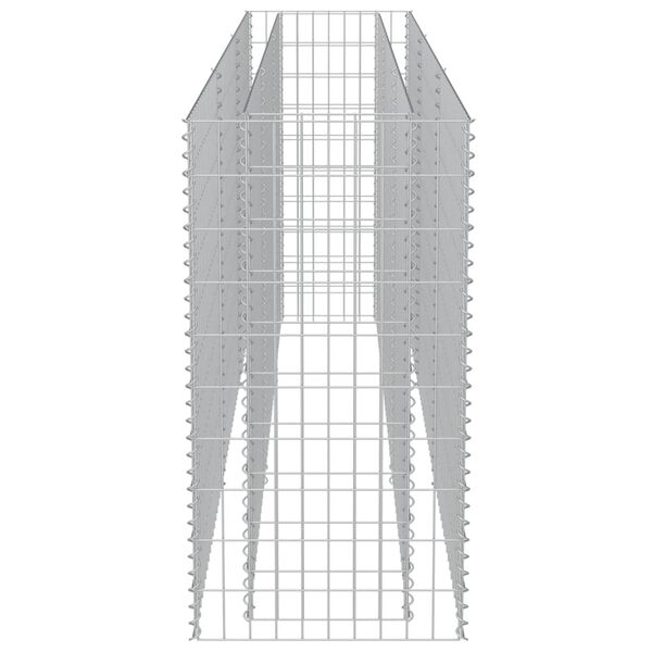 vidaXL Συρματοκιβώτιο-Γλάστρα Υπερυψωμένη 270x50x100 εκ. Γαλβ. Χάλυβας