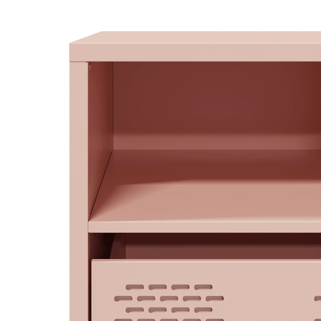 vidaXL Έπιπλο Τηλεόρασης Ροζ 68 x 39 x 43,5 εκ. Χάλυβας Ψυχρής Έλασης