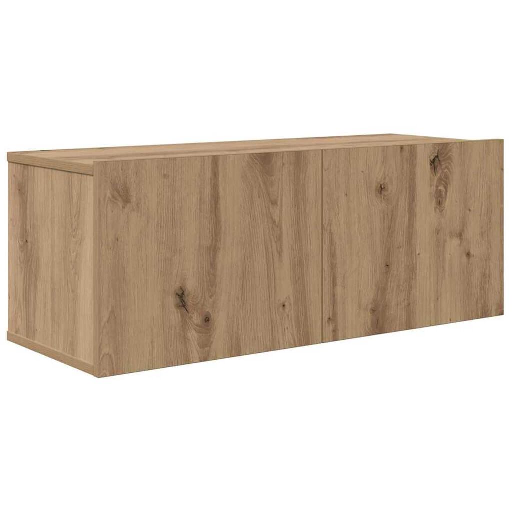 vidaXL Τηλεοπτική Κάβα Τοίχου 4 pcs artisan δρυς 200 x 30 x 30 cm