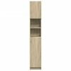 vidaXL Στήλη Μπάνιου Sonoma Δρυς 32 x 25,5 x 190εκ. Επεξεργασμένο Ξύλο
