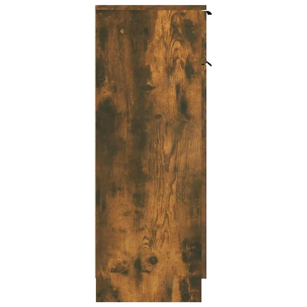 vidaXL Ντουλάπι Μπάνιου Καπνιστή Δρυς 32x34x90 εκ. Επεξεργασμένο Ξύλο