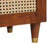 vidaXL Πλαϊνό γραφείο με συρτάρι Καφέ 40 x 33.5 x 75 εκ