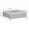 vidaXL Κάλυμμα Βάσης Ομπρέλας Μπεζ 70x70x25εκ. Συνθετικό Ρατάν/Ακακία