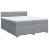 vidaXL &Kappa;&rho;&epsilon;&beta;ά&tau;&iota; Boxspring &mu;&epsilon; &Sigma;&tau;&rho;ώ&mu;&alpha; &Alpha;&nu;&omicron;&iota;&chi;&tau;ό &Gamma;&kappa;&rho;&iota; 200x200 &epsilon;&kappa;. &Upsilon;&phi;&alpha;&sigma;&mu;ά&tau;&iota;&nu;&omicron;