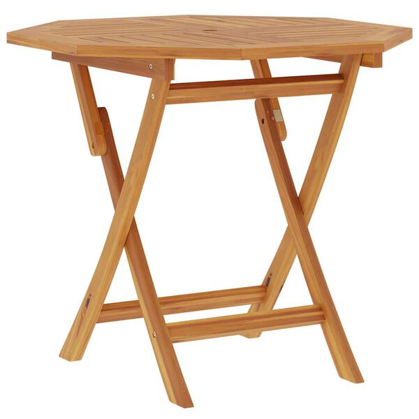 vidaXL Τραπέζι Κήπου Πτυσσόμενο 85 x 85 x 76 εκ. από Μασίφ Ξύλο Teak