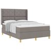 vidaXL &Kappa;&rho;&epsilon;&beta;ά&tau;&iota; &mu;&epsilon; &epsilon;&lambda;&alpha;&tau;ή&rho;&iota;&alpha; &mu;&epsilon; &sigma;&tau;&rho;ώ&mu;&alpha; Taupe 160 x 200 cm ύ&phi;&alpha;&sigma;&mu;&alpha;
