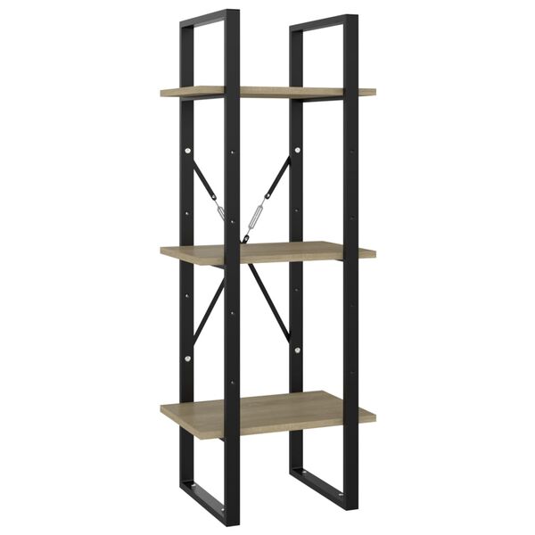 vidaXL Βιβλιοθήκη με 5 Ράφια Sonoma Δρυς 40 x 30 x 175 εκ. Επεξ. Ξύλο