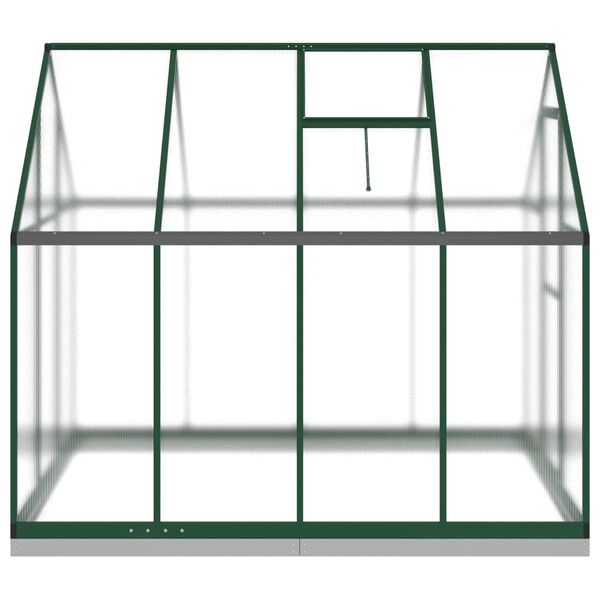 vidaXL Θερμοκήπιο με Πλαίσιο Βάσης Πράσινο 224x169x202 εκ. Αλουμινίου