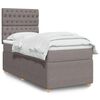 vidaXL &Kappa;&rho;&epsilon;&beta;ά&tau;&iota; Boxspring &mu;&epsilon; &Sigma;&tau;&rho;ώ&mu;&alpha; Taupe 100 x 200 &epsilon;&kappa;. &Upsilon;&phi;&alpha;&sigma;&mu;ά&tau;&iota;&nu;&omicron;