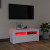 vidaXL Έπιπλο Τηλεόρασης με LED Λευκό 90 x 35 x 40 εκ.