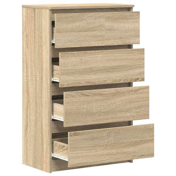 vidaXL Συρταριέρα Sonoma Δρυς 60 x 35 x 98,5 εκ. Επεξεργασμένο Ξύλο