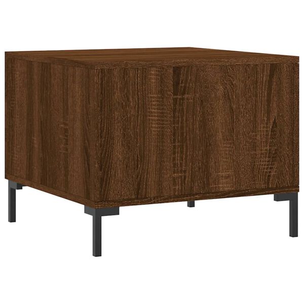 vidaXL Τραπεζάκια Σαλονιού 2 τεμ Brown Oak 50x50x40 εκ Επεξ. Ξύλο
