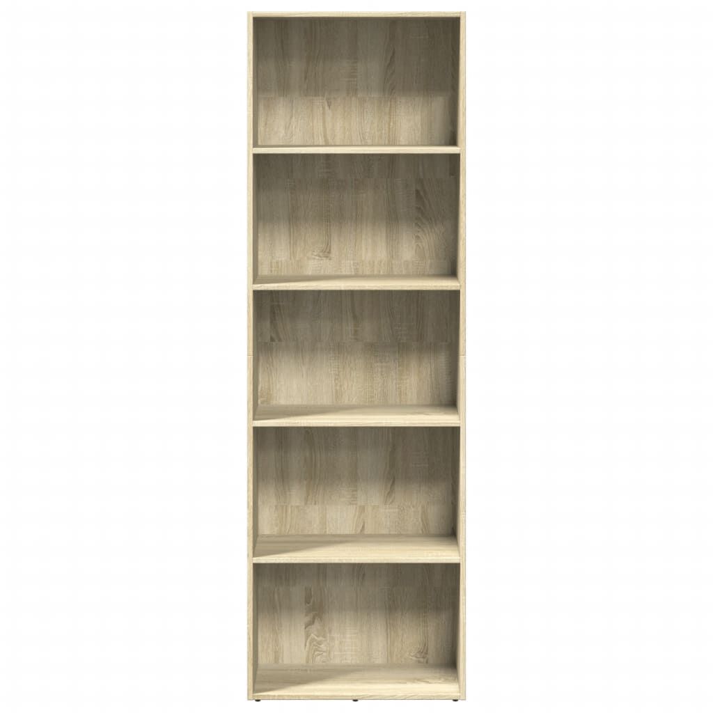 vidaXL Βιβλιοθήκη Sonoma Δρυς 60x30x189 εκ. από Επεξεργασμένο Ξύλο