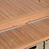 vidaXL Έπιπλο Μπάνιου 132x45x75 εκ. από Μασίφ Ξύλο Teak με 4 Καλάθια