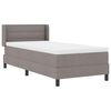 vidaXL Κρεβάτι box spring με στρώμα με στρώμα Taupe 80 x 200 cm