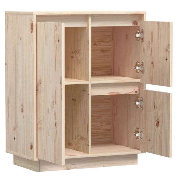 vidaXL Ντουλάπι 60 x 34 x 75 εκ. από Μασίφ Ξύλο Πεύκου
