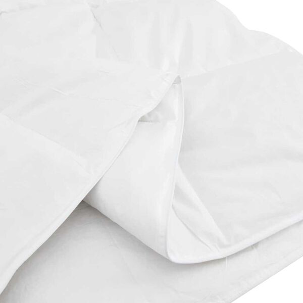 vidaXL Σετ Κουβέρτας με μαξιλάρι 2 pcs Λευκό 140 x 220 cm Πούπουλο