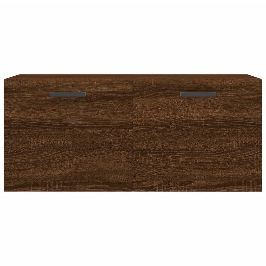 vidaXL Ντουλάπι Τοίχου Καφέ Δρυς 80x36,5x35 εκ. Επεξεργασμένο Ξύλο