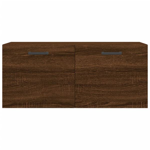 vidaXL Ντουλάπι Τοίχου Καφέ Δρυς 80x36,5x35 εκ. Επεξεργασμένο Ξύλο