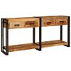 vidaXL &Tau;&rho;&alpha;&pi;έ&zeta;&iota;&alpha; &Kappa;&omicron;&nu;&sigma;ό&lambda;&epsilon;&sigmaf; 2 &tau;&mu;&chi;. &Kappa;&alpha;&phi;έ 161 x 33 x 75 &epsilon;&kappa;