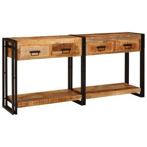 vidaXL &Tau;&rho;&alpha;&pi;έ&zeta;&iota;&alpha; &Kappa;&omicron;&nu;&sigma;ό&lambda;&epsilon;&sigmaf; 2 &tau;&mu;&chi;. &Kappa;&alpha;&phi;έ 161 x 33 x 75 &epsilon;&kappa;