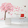 425868 WALPLUS Home Decoration Sticker Cherry Blossom 320x180cm Pink
