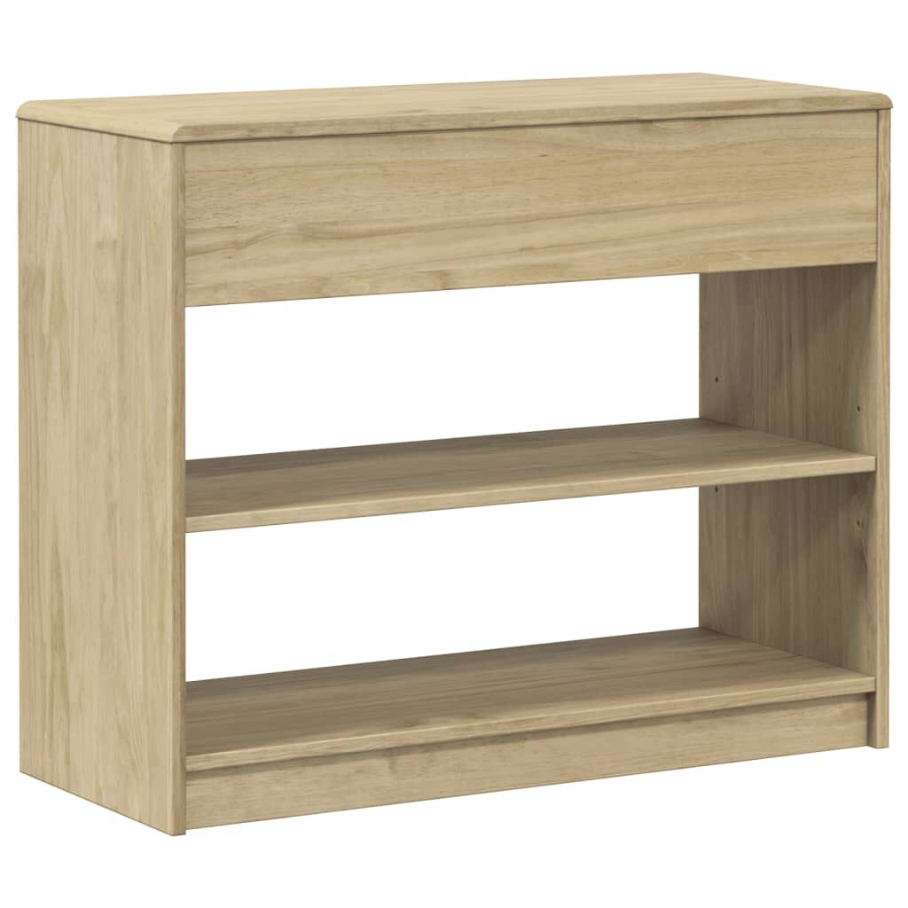 vidaXL Τραπέζι Κονσόλα SAUDA Δρυς 89,5x36,5x73 εκ. Μασίφ Ξύλο Πεύκου