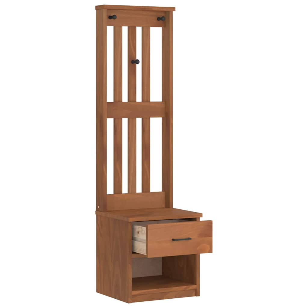 vidaXL Δέντρο χωλ "SANDENS" 45x40x159,5 εκ.Πεύκο μασίφ ξύλο
