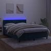 vidaXL &Kappa;&rho;&epsilon;&beta;ά&tau;&iota; Boxspring &mu;&epsilon; &Sigma;&tau;&rho;ώ&mu;&alpha; & LED &Sigma;&kappa;. &Mu;&pi;&lambda;&epsilon; 140x190&epsilon;&kappa;. &Beta;&epsilon;&lambda;&omicron;ύ&delta;&iota;&nu;&omicron;