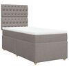 vidaXL &Kappa;&rho;&epsilon;&beta;ά&tau;&iota; Boxspring &mu;&epsilon; &Sigma;&tau;&rho;ώ&mu;&alpha; Taupe 90x200 &epsilon;&kappa;. &Upsilon;&phi;&alpha;&sigma;&mu;ά&tau;&iota;&nu;&omicron;