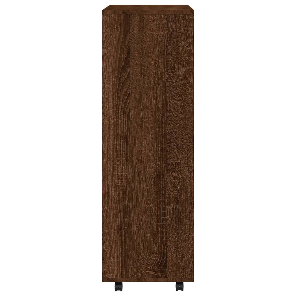 vidaXL Ντουλάπα Καφέ Δρυς 80 x 40 x 110 εκ. από Επεξεργασμένο Ξύλο