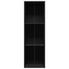vidaXL Βιβλιοθήκη/Έπιπλο Τηλεόρασης Μαύρο 36x30x114 εκ. Μοριοσανίδα
