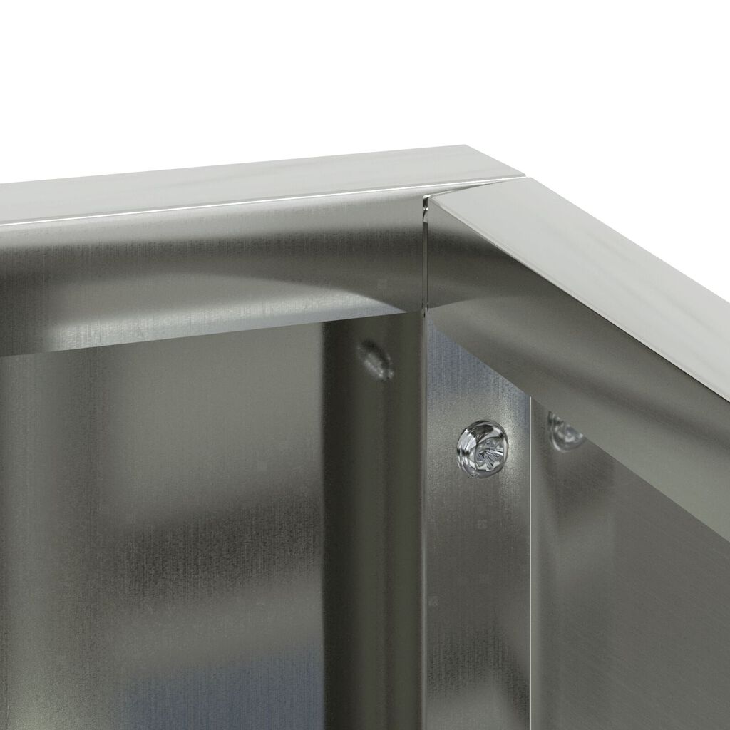 vidaXL Γλάστρα Κήπου Ασημί 100 x 100 x 50 cm Γαλβανισμένος χάλυβας
