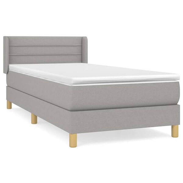 vidaXL &Kappa;&rho;&epsilon;&beta;ά&tau;&iota; Boxspring &mu;&epsilon; &Sigma;&tau;&rho;ώ&mu;&alpha; &Alpha;&nu;&omicron;&iota;&chi;&tau;ό &Gamma;&kappa;&rho;&iota; 90x190 &epsilon;&kappa;. &Upsilon;&phi;&alpha;&sigma;&mu;ά&tau;&iota;&nu;&omicron;