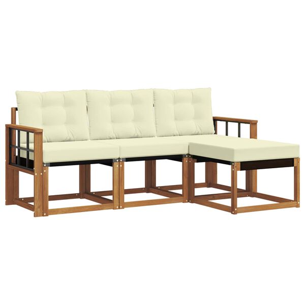 vidaXL &Sigma;&epsilon;&iota;&rho;ά &Kappa;&alpha;&nu;&alpha;&pi;έ &Epsilon;&xi;&omega;&tau;&epsilon;&rho;&iota;&kappa;&omicron;ύ &mu;&epsilon; &mu;&alpha;&xi;&iota;&lambda;ά&rho;&iota; 4 pcs &Phi;&upsilon;&sigma;&iota;&kappa;ό &kappa;&alpha;&iota; &Kappa;&rho;έ&mu;&alpha;