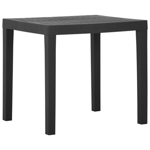 vidaXL Τραπέζι Κήπου Γκρι 79 x 65 x 72 εκ. Πλαστικό