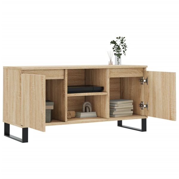 vidaXL Έπιπλο Τηλεόρασης Sonoma Δρυς 104 x 35 x 50 εκ. Επεξεργ. Ξύλο