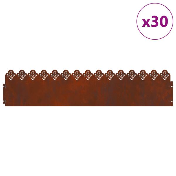 vidaXL &Pi;&epsilon;&rho;&iota;&gamma;&rho;ά&mu;&mu;&alpha;&tau;&alpha; &gamma;&kappa;&alpha;&zeta;ό&nu; 30 pcs &Sigma;&kappa; rusty 103 x 0,05 x 22 &epsilon;&kappa;